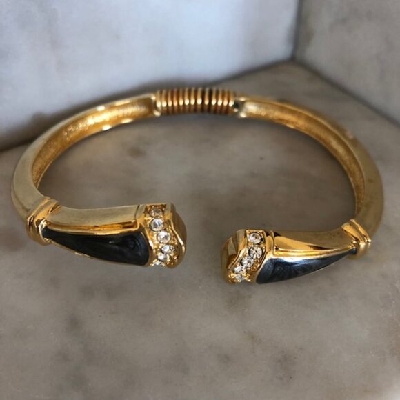 KENNETH JAY LANE for Avon Duchess Collection Panther Enamel Crystal Gold… - Picture 2 of 15